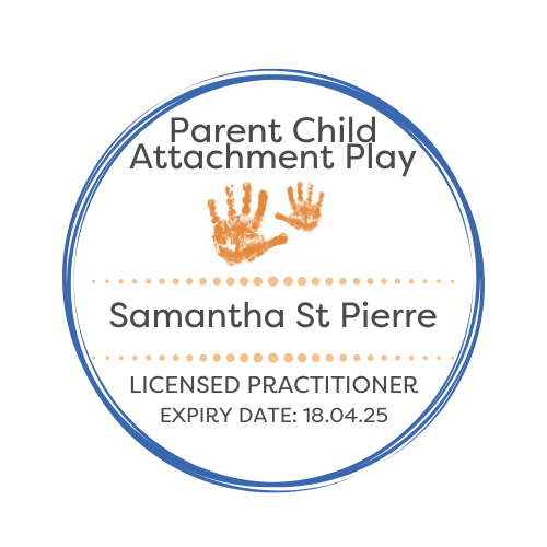 Sam St Pierre - Parent Child Attachment Play license stamp